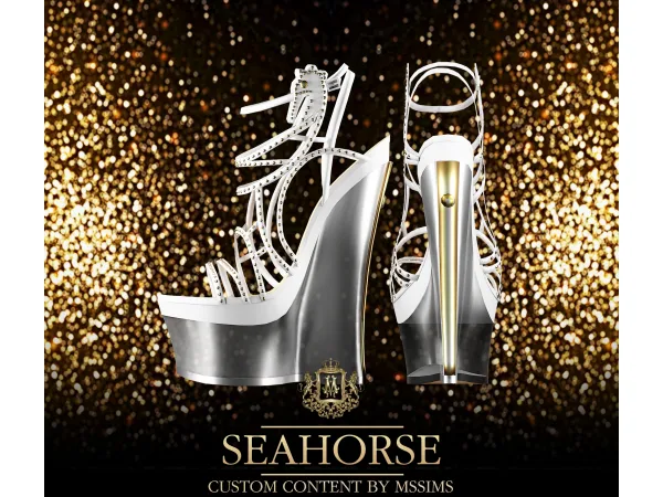 Alpha SEAHORSE HIGH HEEL by Mssims4 - The Sims 4 Custom Content