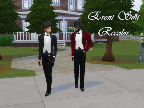 Maxis Match Event Suit Recolor - The Sims 4 Custom Content