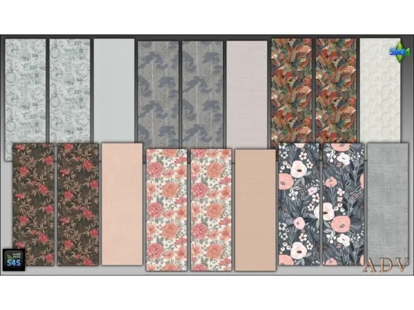 Mix Wallpapers - The Sims 4 Custom Content