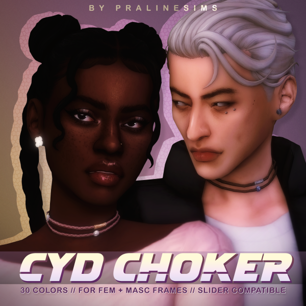 Maxis Match CYD Choker by simsfinds - The Sims 4 Custom Content