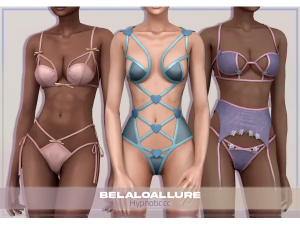Alpha Hypnotic collection by Belaloallure - The Sims 4 Custom Content