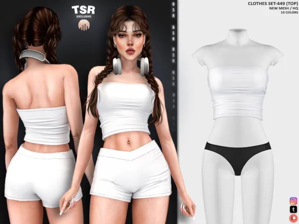 Alpha CLOTHES SET 449 BD1196 BD1197 - The Sims 4 Custom Content