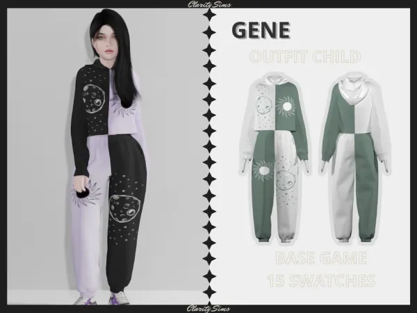 Alpha Gene Outfit Child - The Sims 4 Custom Content