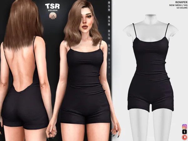 Alpha ROMPER BD1207 - The Sims 4 Custom Content