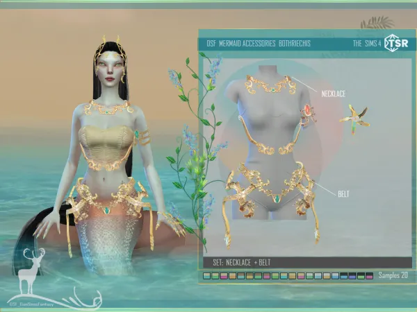 Alpha MERMAID ACCESSORIES BOTHRIECHIS - The Sims 4 Custom Content