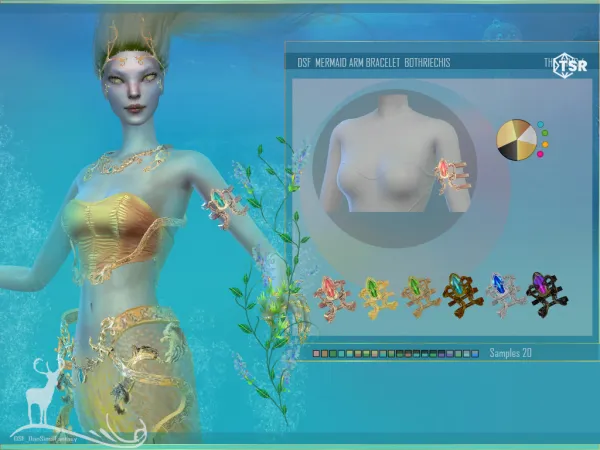 Alpha MERMAID ARM BRACELET BOTHRIECHIS - The Sims 4 Custom Content