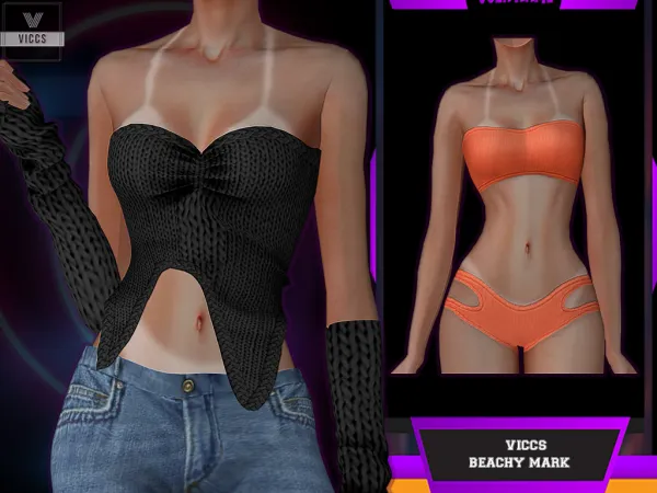 Alpha VICCS_BEACHY MARK (TEEN ELDER) - The Sims 4 Custom Content