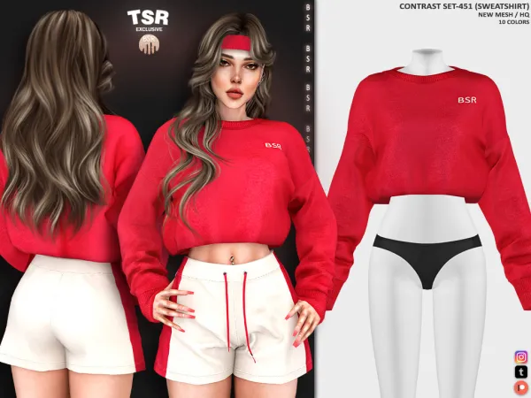 Alpha CONTRAST SET 451 BD1201 BD1202 - The Sims 4 Custom Content