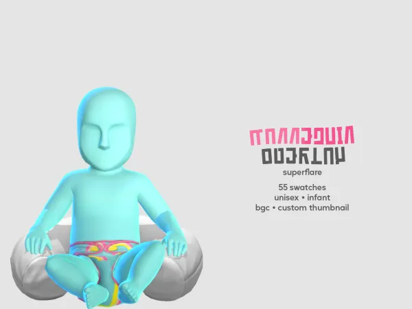 Mix WMS Mannequin Overlay For Infants by superflarecc - The Sims 4 Custom Content