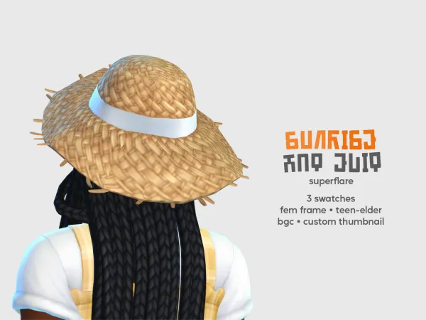 Maxis Match SIMANDY Sunrise Hat Edit by superflarecc - The Sims 4 Custom Content
