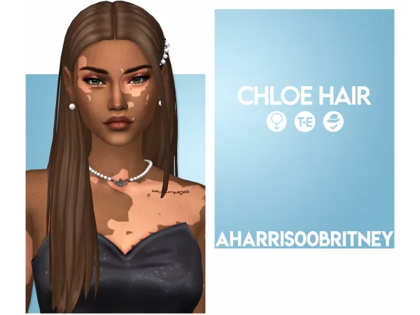 Maxis Match Chloe Hair by aharris00britney - The Sims 4 Custom Content