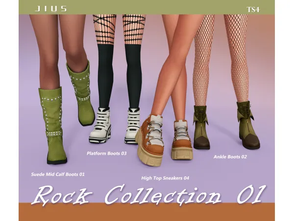 Mix Download Rock Collection 01 by jiussims - The Sims 4 Custom Content