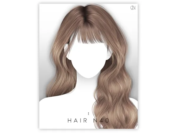 Alpha [JINO] HAIR N40 ver_1 by JINOSIMS - The Sims 4 Custom Content