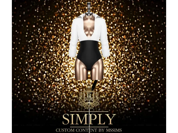 Alpha SIMPLY BODYSUIT by Mssims4 - The Sims 4 Custom Content