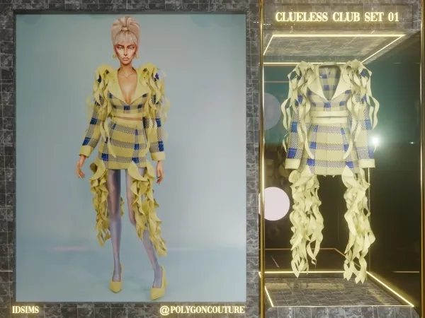 Maxis Match Clueless Club set by polygoncouture - The Sims 4 custom content