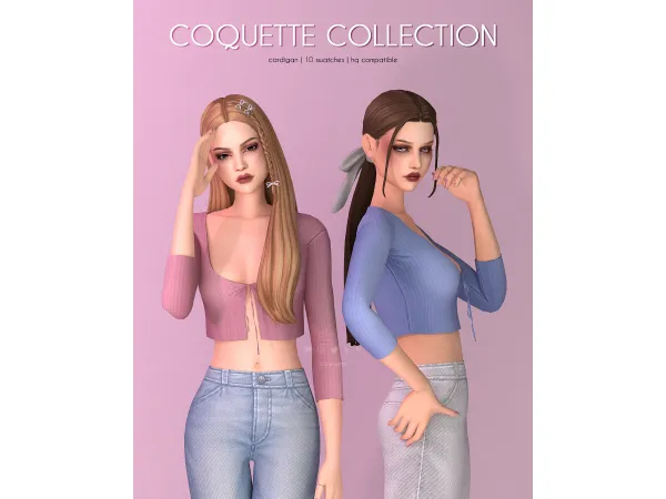 Mix Cardigan Coquette Collection - The Sims 4 Custom Content
