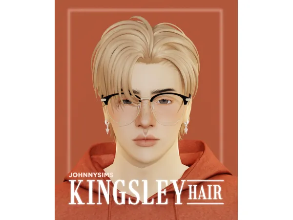 Maxis Match Kingsley Hair by johnnysims - The Sims 4 Custom Content