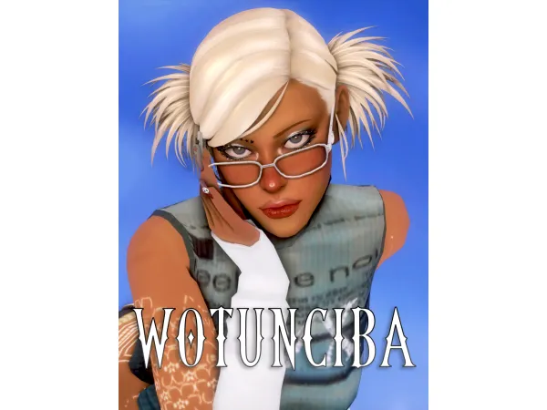 Maxis Match Y2K Hair 1 Sammy Hair by wotunciba - The Sims 4 Custom Content