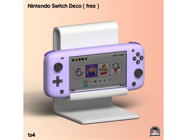 Alpha Nintendo Switch Decor ( Free for march ) by pacosims - The Sims 4 Custom Content