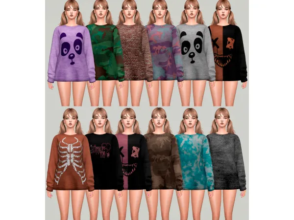 Maxis Match Mini Dress 14 different designs Jennisims by Jennifer - The Sims 4 Custom Content