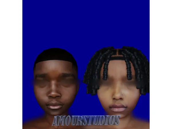 Alpha MELANIN BOYS SKINS REVAMP by TheAmourStudios - The Sims 4 Custom Content