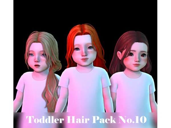 Maxis Match Toddler Hair Pack No10 by sunivaa - The Sims 4 Custom Content