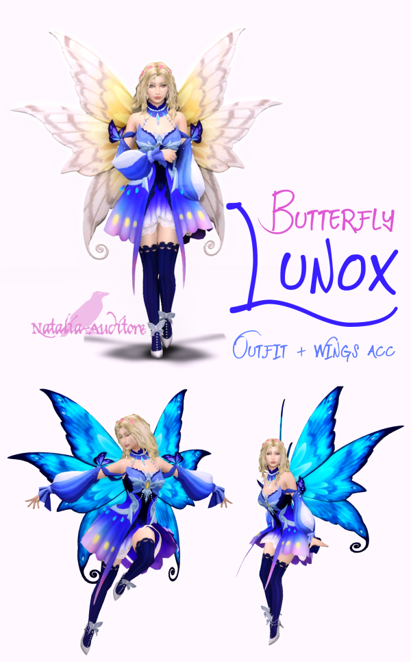 Alpha Lunox butterfly by simsfinds - The Sims 4 Custom Content