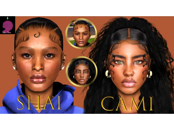 Alpha Shai and Cami Skin download by FashionSimsta - The Sims 4 Custom Content