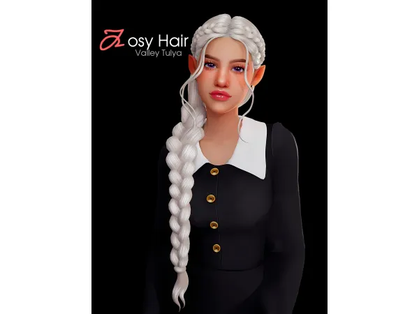 Maxis Match ( ) Josy Hair by HelenaVtulya - The Sims 4 Custom Content