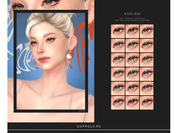 Alpha GPME GOLD Eyes G50 by goppolsme - The Sims 4 Custom Content