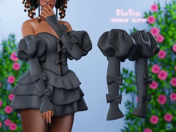Mix Hannah Gloves brsims - The Sims 4 Custom Content