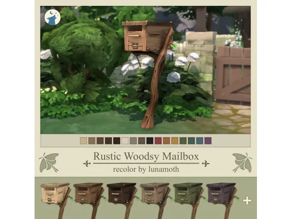 Maxis Match Rustic Woodsy Mailbox by lunamothsims - The Sims 4 Custom Content