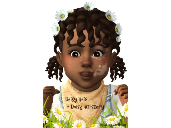 Daisy Hair For Toddlers by RavenSim