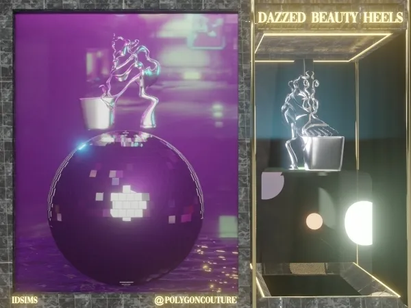 Mix Dazzed Beauty High Heels by polygoncouture - The Sims 4 custom content