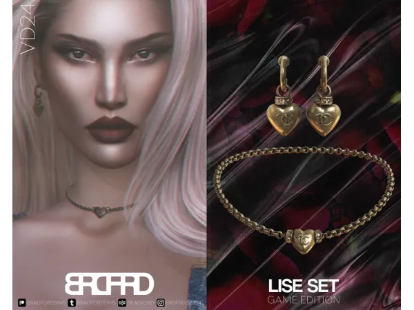 Alpha [VD24] LISE SET GAME EDITION by bradfordsims - The Sims 4 Custom Content