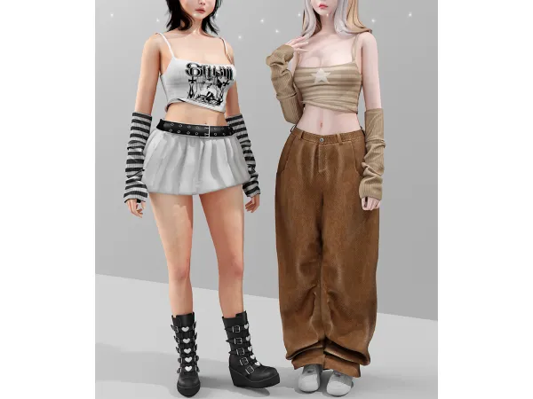 Alpha Y2K Set - The Sims 4 Custom Content