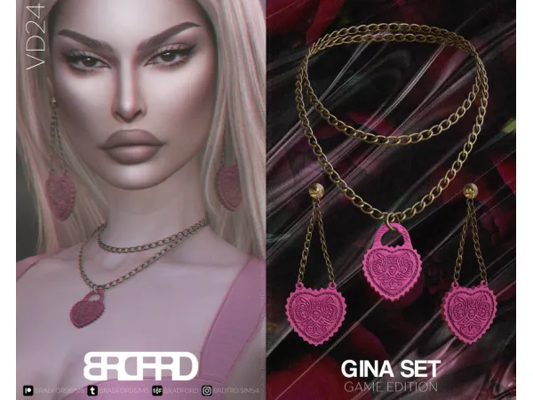 Alpha [VD24] GINA SET GAME EDITION by bradfordsims - The Sims 4 Custom Content
