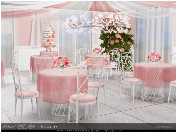 Alpha Rosalie romantic set - The Sims 4 Custom Content