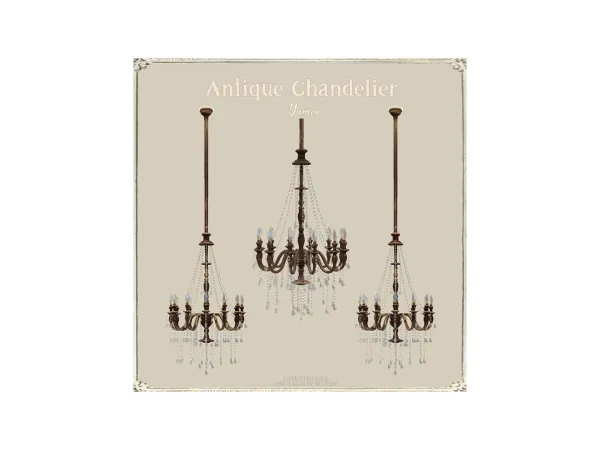 Alpha Antique Chandelier - The Sims 4 Custom Content