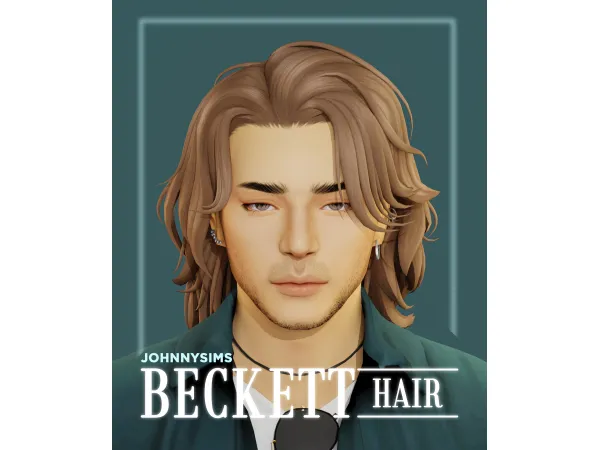 Maxis Match Beckett Hair by johnnysims - The Sims 4 Custom Content