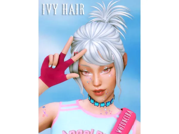 Maxis Match Y2K Hair 2 Ivy Hair by wotunciba - The Sims 4 Custom Content