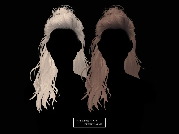 Alpha Nielsen Hair - The Sims 4 Custom Content