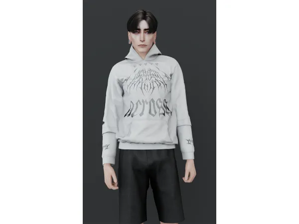 Alpha HOODIE 404 ACROSS - The Sims 4 Custom Content