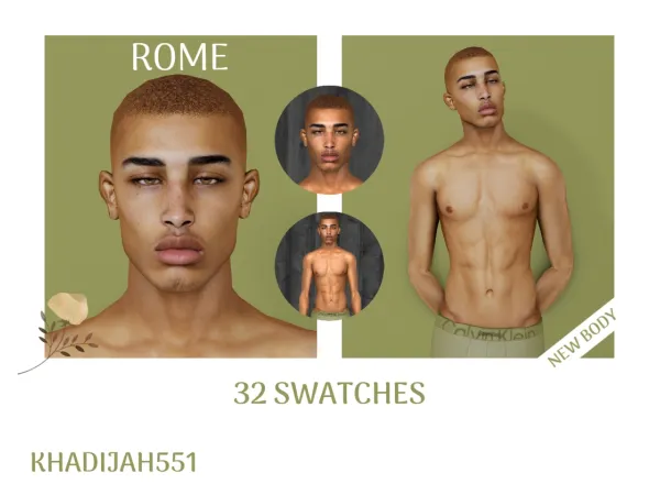 Alpha FLEECE WAVE CAP ROME SKIN by khadijah551 - The Sims 4 Custom Content