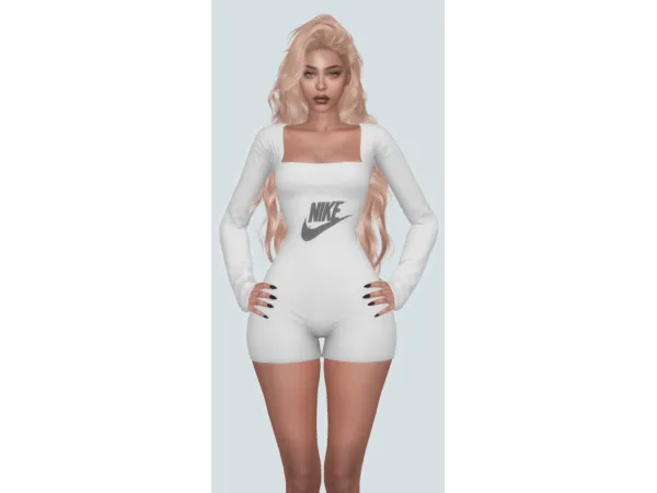 Alpha Fit Collection Bodysuit by PaberuSexyStuffs - The Sims 4 Custom Content