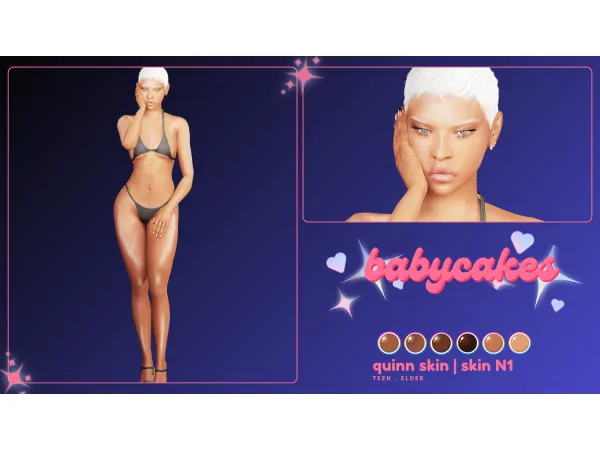 Alpha Quinn Skin Skin N1 by babycakessims - The Sims 4 Custom Content