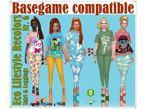 Maxis Match Eco Lifestyle Recolors Nr 6 Basegame compatible by AnnettsSims4Welt - The Sims 4 Custom Content