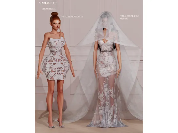 Alpha BRIDAL SPRINGSUMMER by Mably - The Sims 4 Custom Content