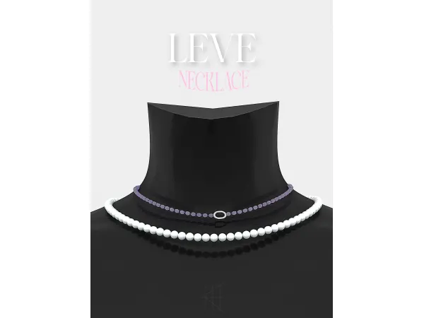 Alpha [Rosie]LEVE Necklace by rosie_ts4 - The Sims 4 Custom Content
