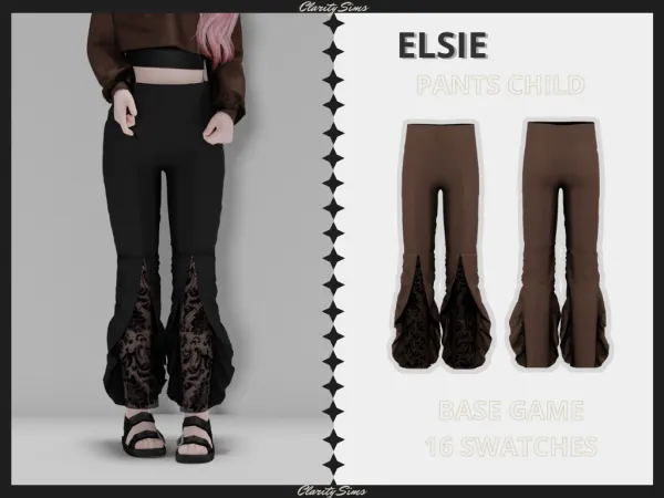 Alpha Elsie Pants Child - The Sims 4 Custom Content